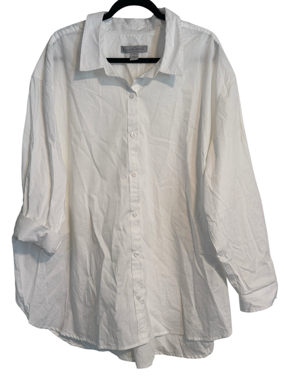 Gloria Vanderbilt The Amanda Top in Vintage White NWT